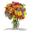 10 stems of florals and foliage with Vase