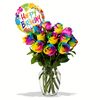 12 Roses, Birthday Balloon