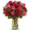 8 Red, 7 Pink Roses and 6 Spray Roses
