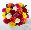24 Mix Color Roses Bouquet