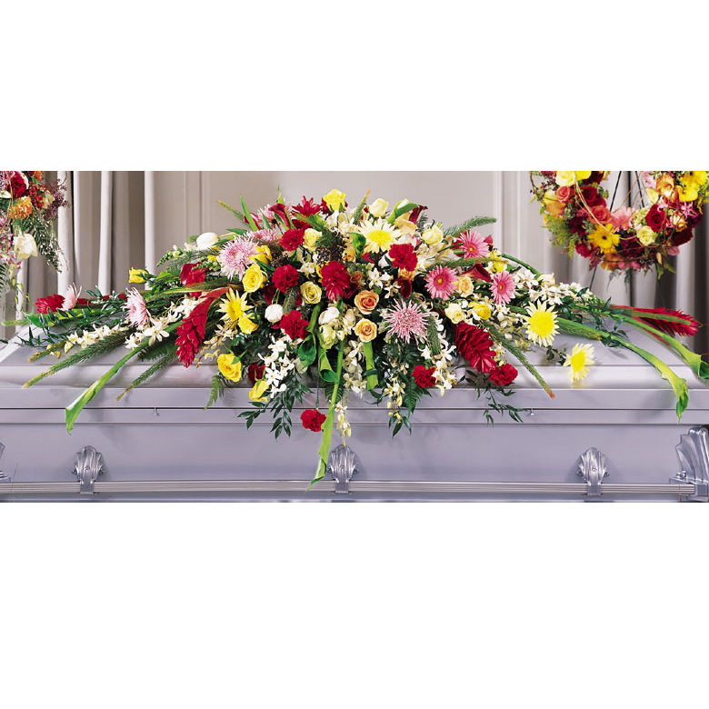 Blanket of Flowers Casket Spray b1971 Flower Delivery Flower Shop