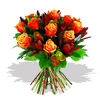 Luxury Dozen Orange Roses
