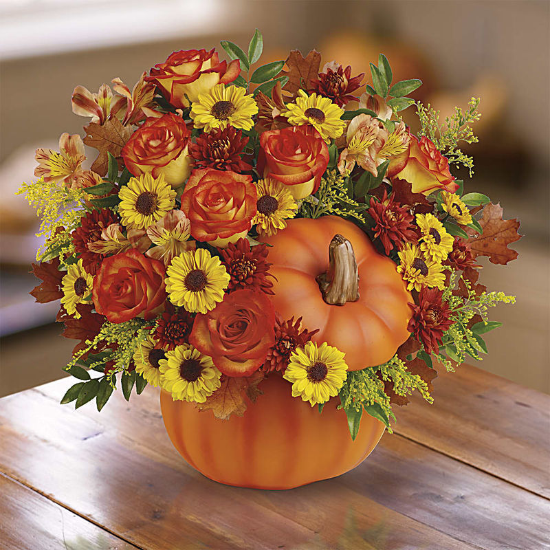 Teleflora's Warm Fall Wishes Bouquet b3694 Flower Delivery Flower Shop