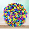 50 Rainbow Roses Bouquet